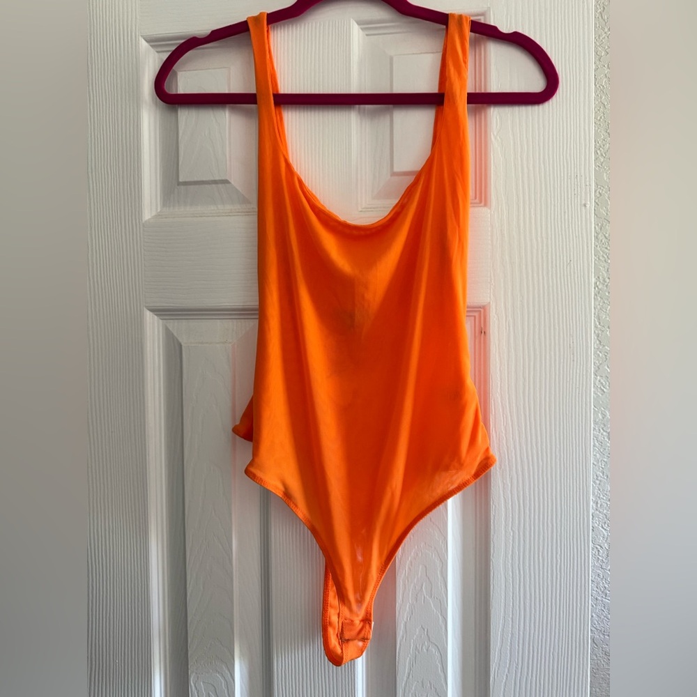 Vibrant NeonOrange Bodysuit NWT